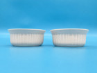 Corningware French White 16 Oz Stoneware Ramekin Baking Dish Souffle Bowls Set 2
