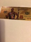 24k Gold Foil  100 Dollar Bill Collectible Novelty Note - Jordan  Shaq james