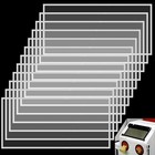 12 Pack Abrasive Blasting Cabinet Lens Cover - Clear Polyester Film Sandblast   