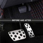 Anti-slip Performance Foot Pedal Pads Kit Compatible With Camry Model A Silver