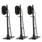 3pcs Model Trains Ho Scale 1 87 Traffic Block Signal 3-leds Green Yellow Red