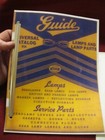1920 s-1937 Guide Bulb lights headlight Lens Catalog Plus 1952 Catalog  80 Pages
