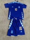 Messi  10 Argentina Youth Kids Medium W-shorts  Brand New W- Tags 