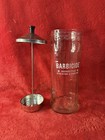 Barbicide Disinfectant Glass Jar King Research Inc Lg 11 5  Tall  Vintage Barber