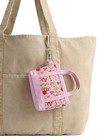 Strawberry Shortcake Pink Mini Tote Bag Charm Coin Purse Keychain Accessory