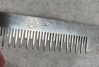 Vtg Solo Aluminum Metal Rat Tail Hair Comb 7 5  Hand Made British Hong Kong
