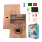 17 Keys Kalimba Finger Piano With Tuning Hammer And Instructions Adults Beginner