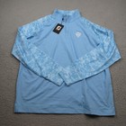 Fj Footjoy Sweater Mens Xl Blue 1 4 Zip Long Sleeve Pullover Golf New