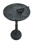 Verdigris Finished Cast Iron Dragonfly Sundial With Pedestal