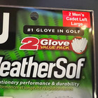 Footjoy Weathersof Golf Gloves Men s Cadet Left Size Large 2-pack Open Box White