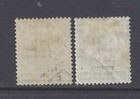 Bechuanaland  Qv 1888  1d  On 1d    2d  On 2d  Lilac And Black M h   Sg 41 42