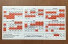 1986 San Francisco Giants Pocket Schedule - Unfolded Kool-aid Version