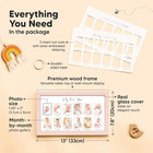 My First Year Photo Frame 12 Months Baby Picture Frame For Newborn Girl  Boy-bab