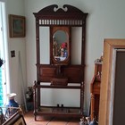 Art Nouveau Hallstand With Mirror Circa 1900