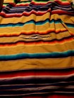 Large Mexican  Blanket   Throw   Woven    Vibrant Colors 