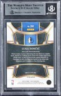 Mavericks Luka Doncic Signed 2023 Select Red Cracked Ice  350 Card Bas Slabbed
