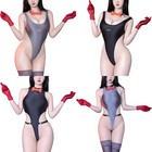 Women Bodysuit Fitting Leotards Themed Jumpsuits High-cutting Rompers Babydoll
