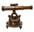 Antique Brass Nautical Alidade Telescope Compass Surveying Theodolite Marine