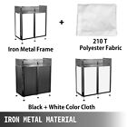 Vevor Dj Event Facade Black Scrim Metal Frame Booth   20  X 40  Flat Table Top