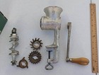 Universal Food And Meat Chopper No 2 Grinder W Box   Cutter Attachments