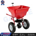 85 Lbs Tow-behind Broadcast Spreader 30-level Flow Control Seed And Fertilizer