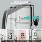 Over The Door Shower Caddy Hanging 3 Tier Adjustable Organizer With Soap Holder