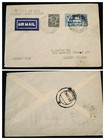 Ext Rare    only 08 Known    1932 India Karachi - Bahrain 1st Flight Cover Rec Cance