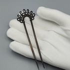 Antique Sterling Hair Fork Pin Stick Barrette Art Nouveau Deco Victorian Silver