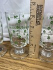Vintage Shamrock And Recipe Irish Coffee Footed Glasses Set Of 4