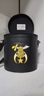 Masonic Shriner Black Fez Case With Srine Logo Embroidery  Noble Fez Case