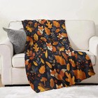 Autumn Fox Blanket Fall Leaves Cozy Fleece Throw Nature Lovers Gift 50x60