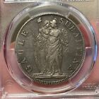 Piedmont  italy  - 1801 Large Silver 5 Francs  pcgs Xf 45 