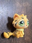 100  Authentic Littlest Pet Shop Lot  905 Tiger Bonbon Cat 2006 Green Eyes