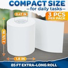3-pack Calculator Tape Rolls     Adding Machine Tape 2 1 4 In X 85 Ft    Receipt P