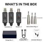 1set Wireless Microphone Transmitter receiver Uhf Xlr Adapter Widely Applicant