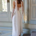 Rhinestones Evening Dress Mermaid Simple Strapless Lace-up Back Party Prom Gowns