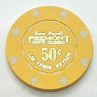 Sam Boyd   s Fremont Hotel Casino Las Vegas Nevada  0 50 Chip 8suits Mold 1985