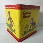 Curious George Jack In The Box Tin Metal Plays Tune  rare With Beaded Eyes 