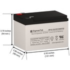 Apc Back-ups 650 M Bk650m Ups Battery Compatible W  Sp12-12  t2  Sla Replacement