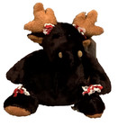 Dan Dee Holiday Time Moose Plush 8 Inch Brown Christmas Plush Toy Nwt