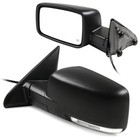 Power Heated Turn Signal Puddle Light Pair Side Mirrors For 09-19 Dodge Ram 1500