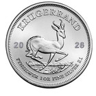 2026 South Africa Mint  999 Silver Krugerrand Coin 1oz - Uncirculated