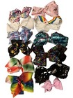 Jojo Siwa Large Hair Bow Lot Of 12 And Hat