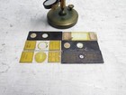 Antique French Brass Student Microscope With Slides
