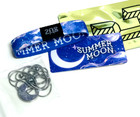 Zox   summer Moon   Silver Single Med Mys Wristband W card   Moon Necklace