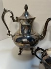 Preisner Silver Co  Psco  Vintage Silver Plate Art Deco Coffee   Tea Set