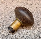 Very Ornate Heavy Antique Victorian Cast Iron   Brass Door Knob Schroder Lock Co