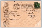 1908 Winking Santa Claus Merry Christmas Embossed Victorian Antique Postcard