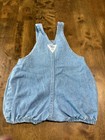Baby Bgosh Boy Girl Unisex Oshkosh Denim Bubble Romper Vintage Cotton Size 3 6 M