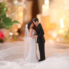 4 5  Wedding Bride And Groom Cake Topper Vintage Elegant Wedding Cake Topper Cou
